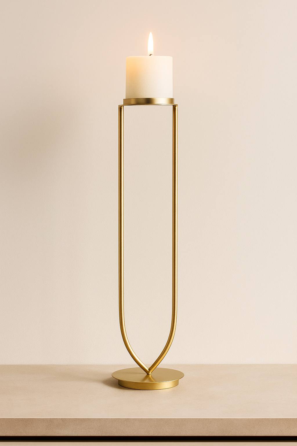 Elegant Gold Candle Holder – 2 Sizes (48 cm &amp; 57 cm)